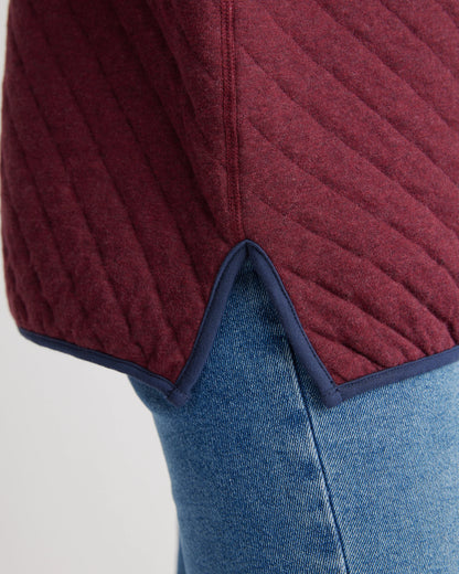 Reversible Quilted Pullover - XS / Charcoal/Grey