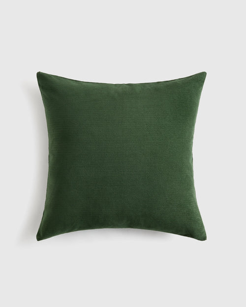 Corduroy Cotton Velvet Pillow Cover - 20x20 / Pine