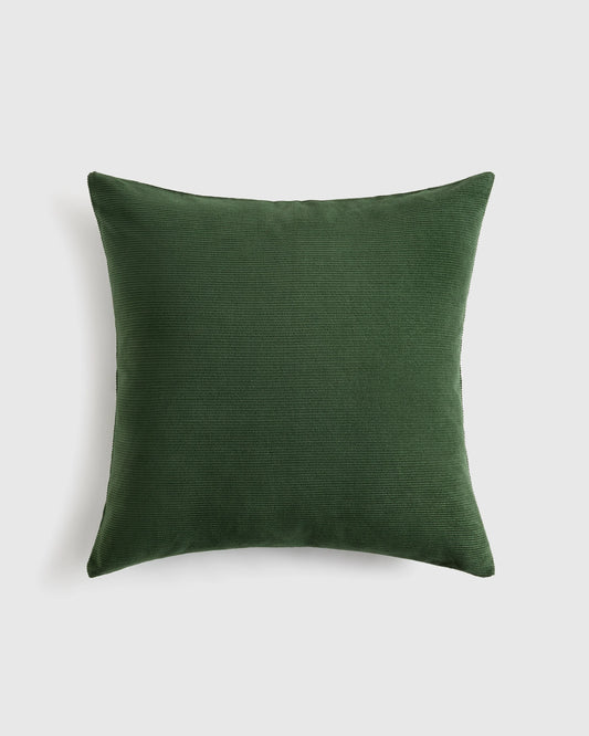 Corduroy Cotton Velvet Pillow Cover - 20x20 / Pine