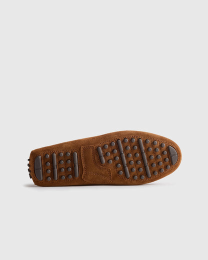 Essential Suede Driving Loafer - 7 / Dune