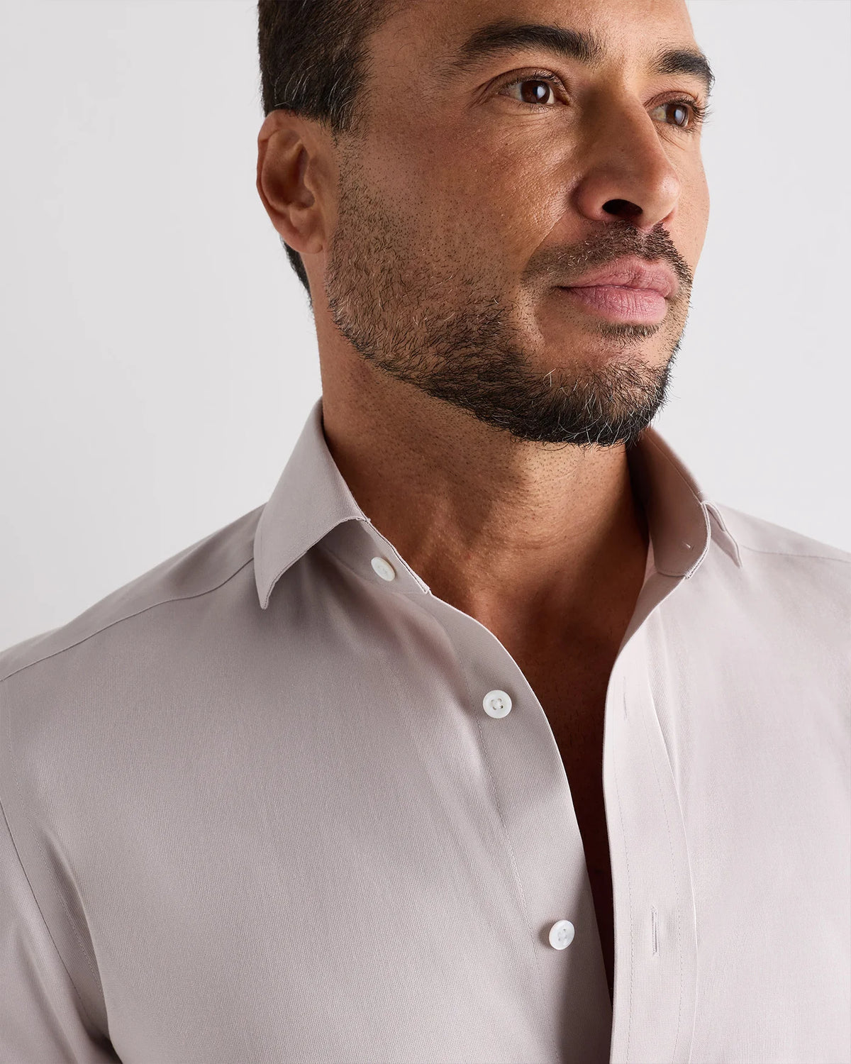 Organic Cotton Oxford Non-Iron Dress Shirt - S / Bold Black
