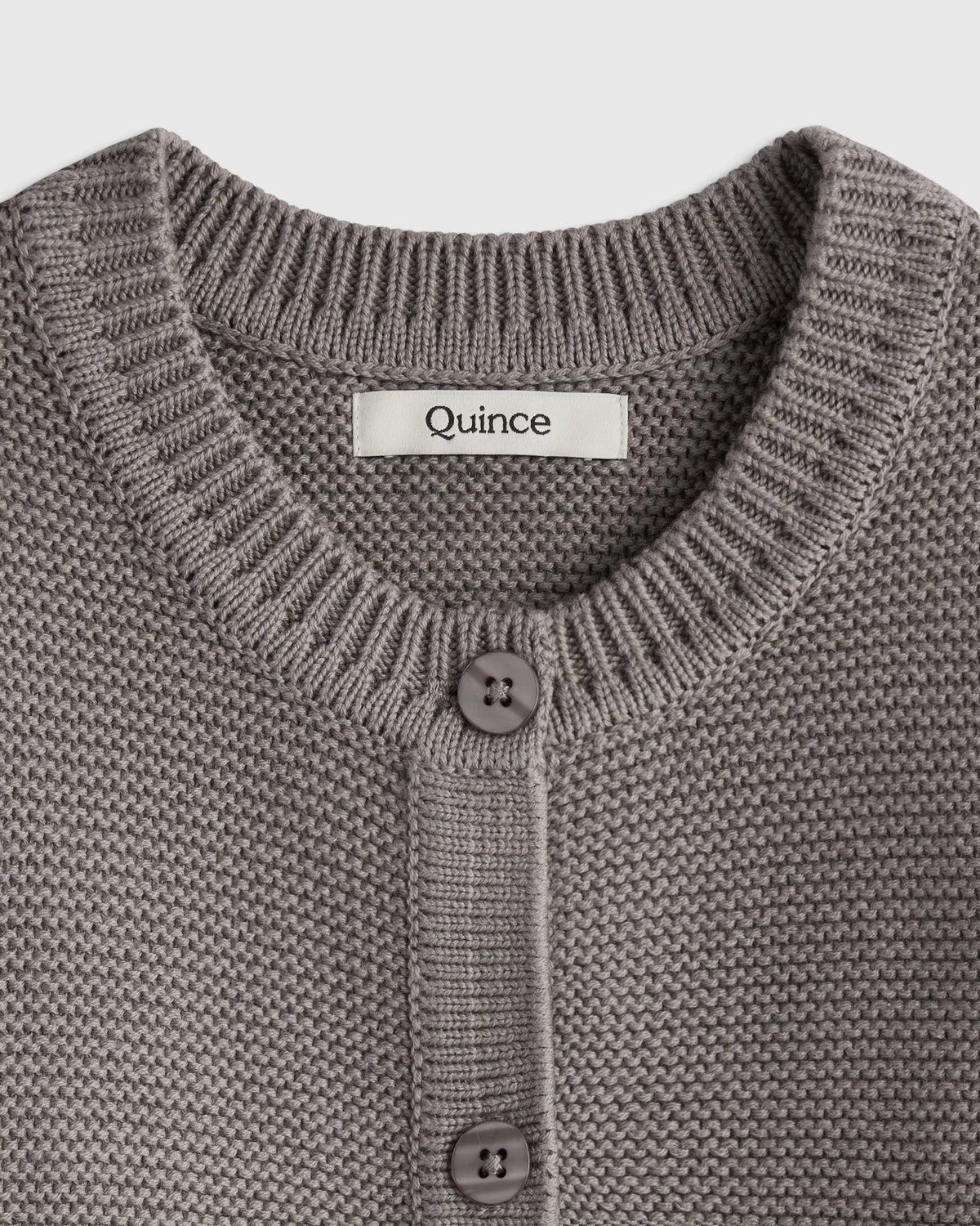 100% Organic Cotton Sweater Cardigan - 0-3M / Ivory