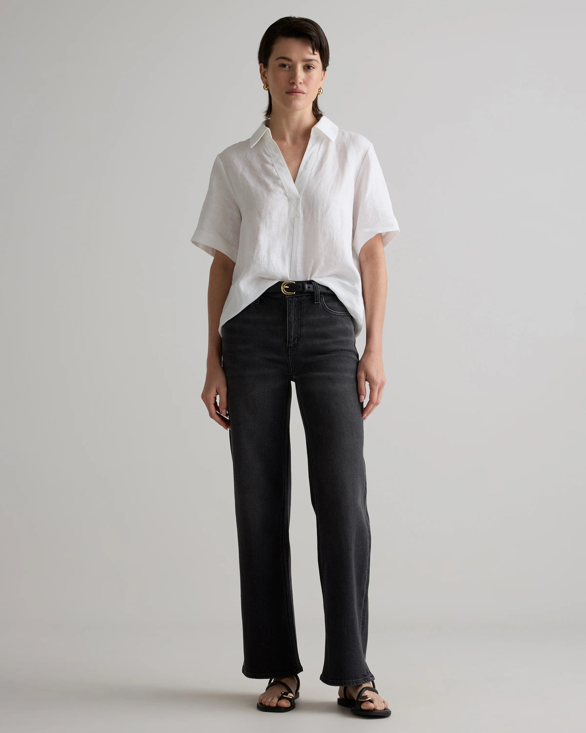 Bella Stretch Relaxed Straight Jeans - 24 / Atlantic Blue
