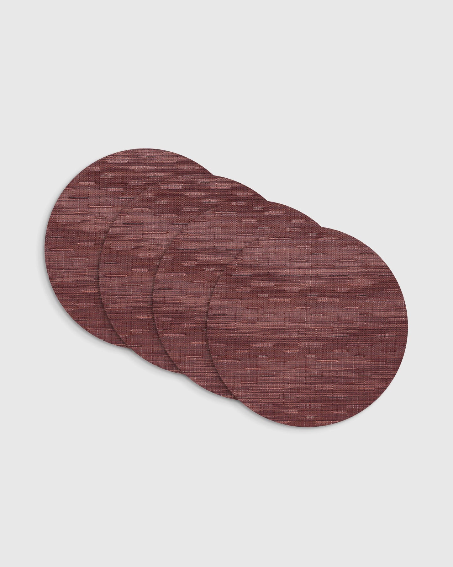 Bamboo Easy-Care Round Placemat, Set of 4 by Chilewich - One Size / Coconut