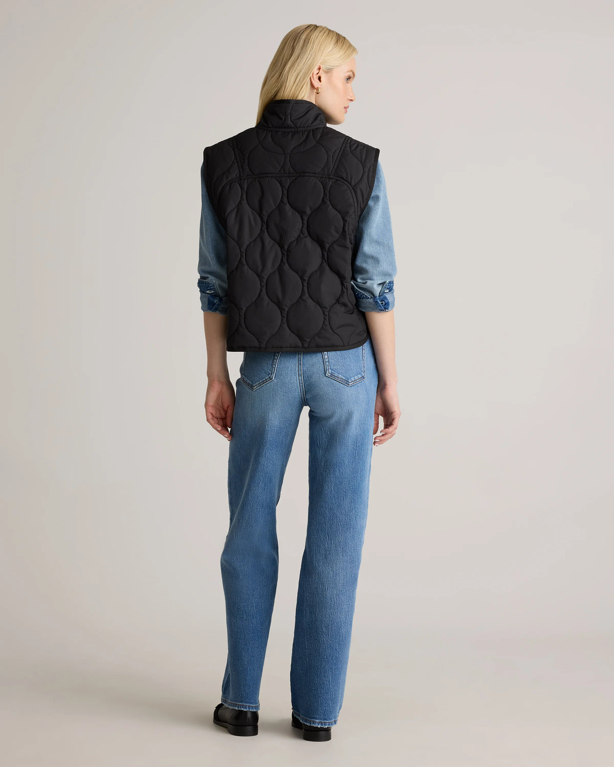 Featherless Quilted Puffer Vest - XS / Verdant Pine