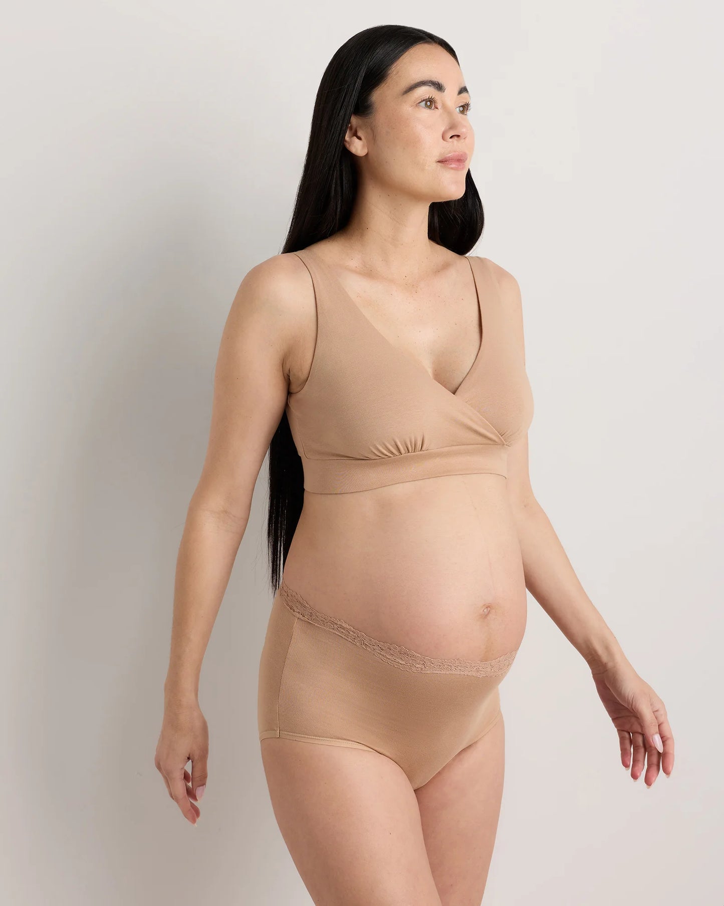 Organic Cotton Nursing & Sleep Bra (2-pack) - XS / Sand