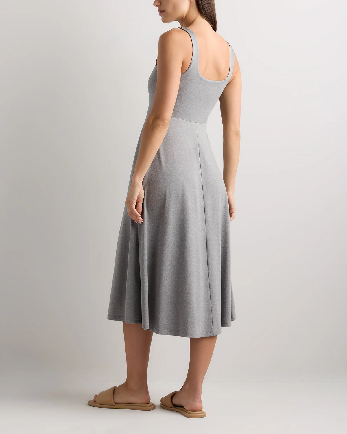 Flowknit Breeze Fit & Flare Dress - XS / Heather Green