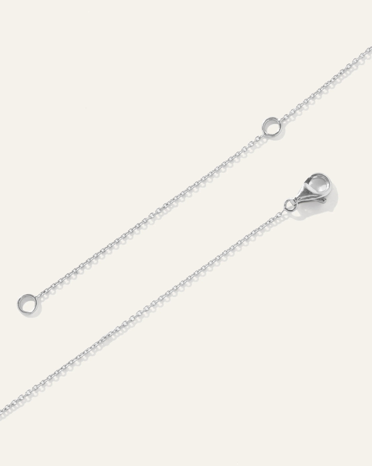 14K Gold Diamond Baguette Bar Necklace - One Size / White Gold