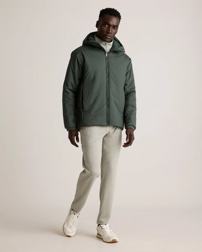 Hybrid Insulated Heavyweight Hooded Jacket - S / Verdant Pine