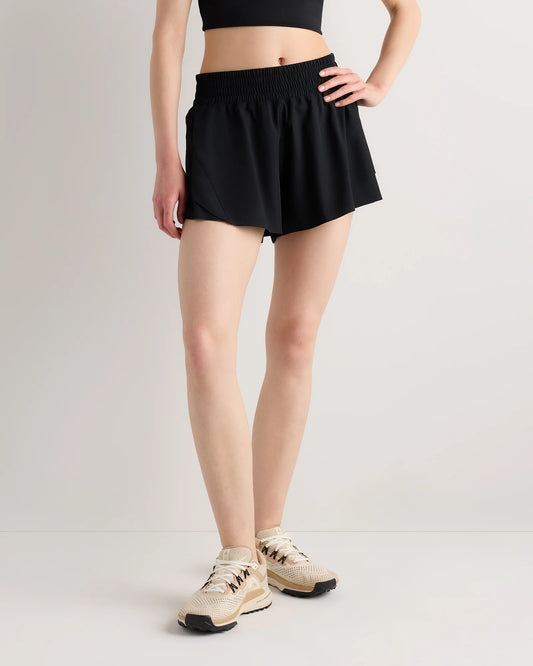 High-Rise Glide Running Shorts - XS / Black