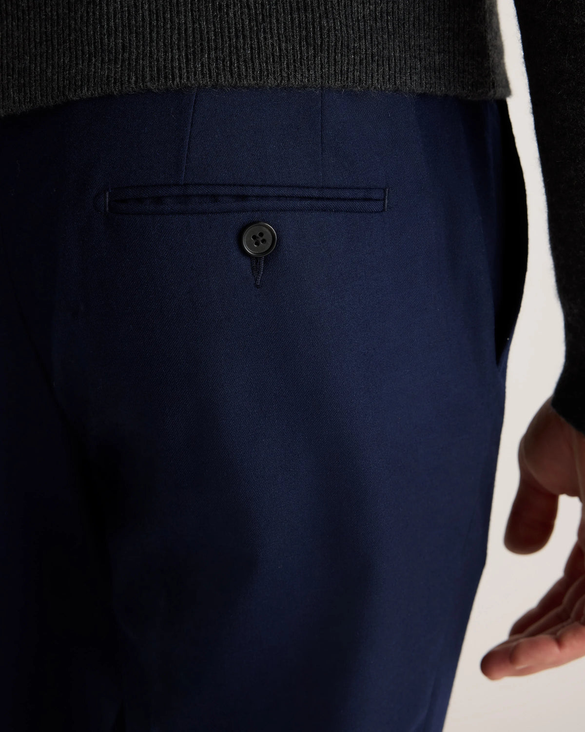 Stretch Wool Dress Pants - Slim - 30X30 / Grey Melange