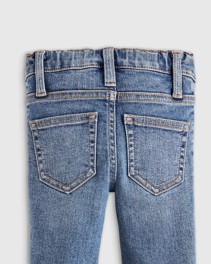 Boys Cotton Stretch Skinny Jeans - 9-12M / Medium Wash