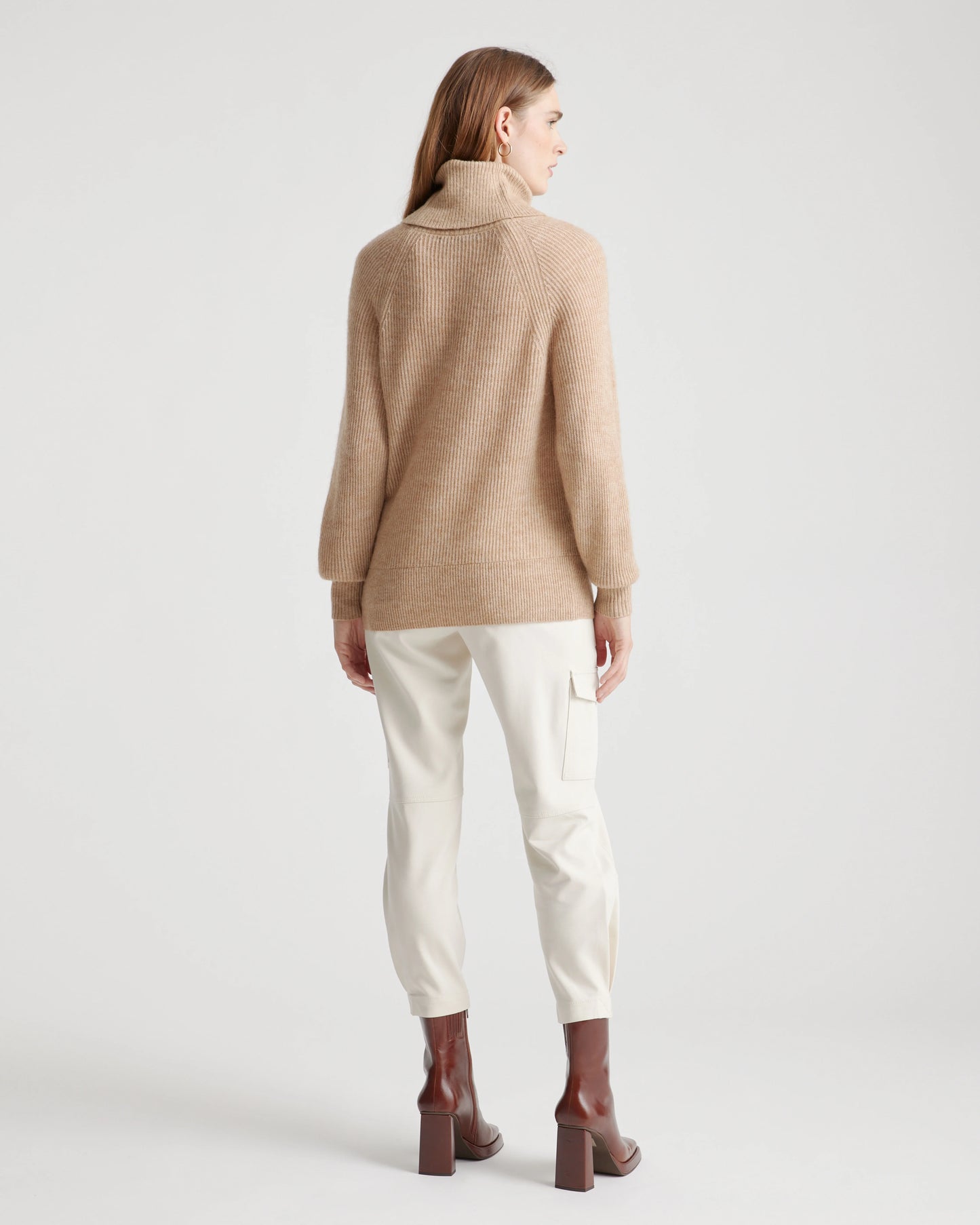 Baby Alpaca-Wool Turtleneck - XS / Light Grey
