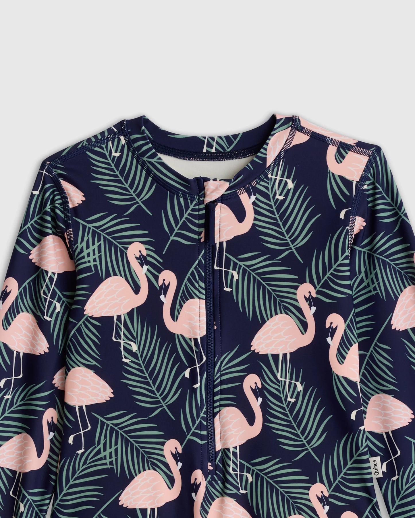 Long Sleeve Zip-Up Swimsuit - 6 / Happy Floral