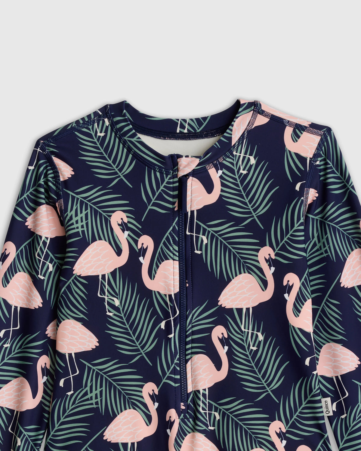 Long Sleeve Zip-Up Swimsuit - 2T / Happy Floral