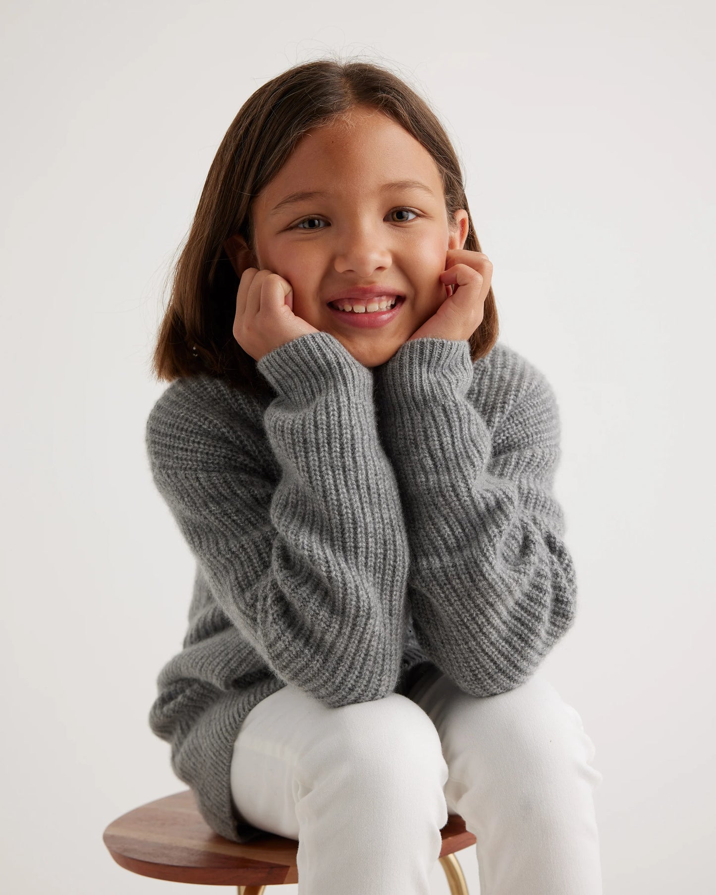 Washable Cashmere Oversized Fisherman Cardigan - 10 / Oatmeal