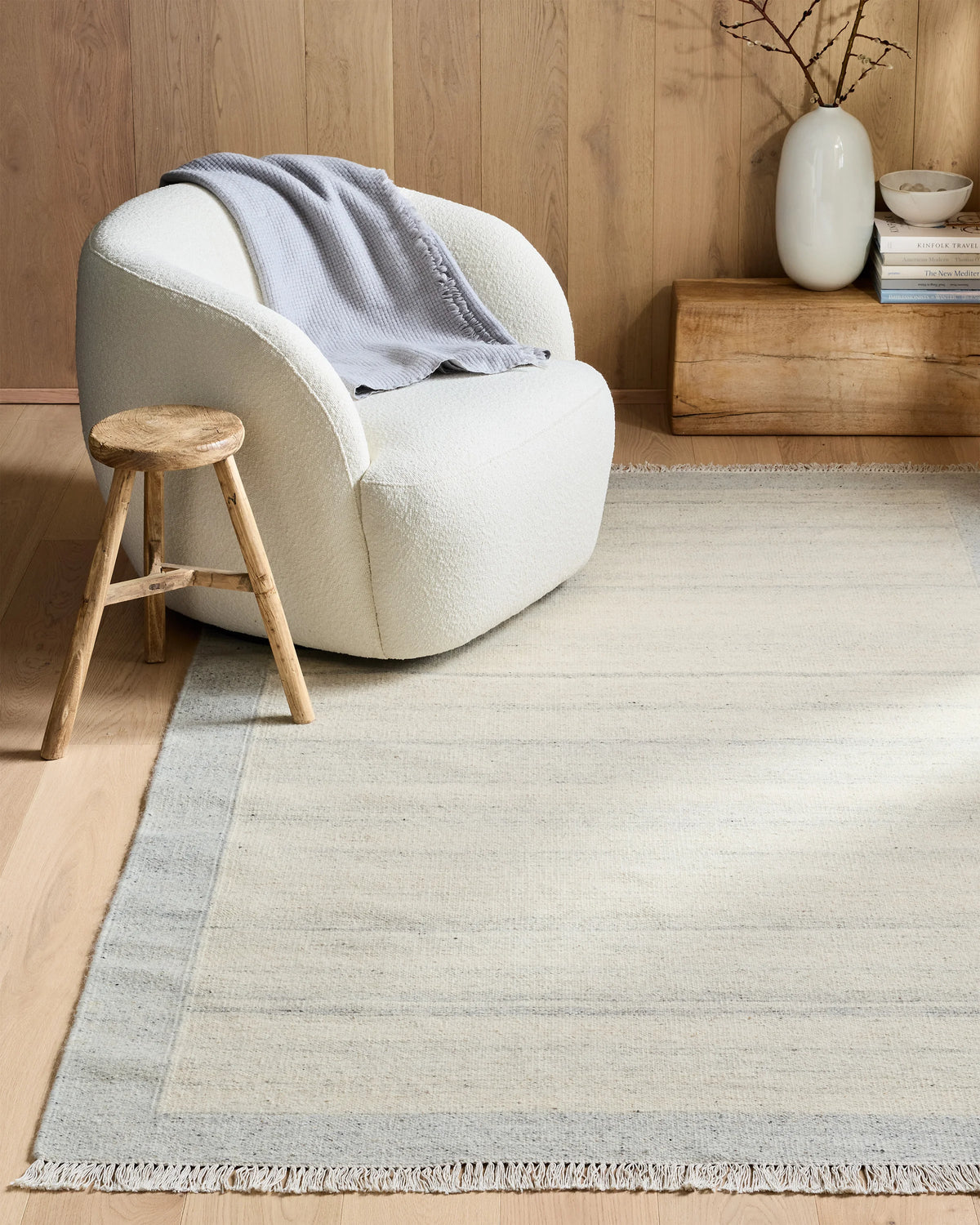 Sahara Flatweave Wool Rug - 2' x 3' / Charcoal
