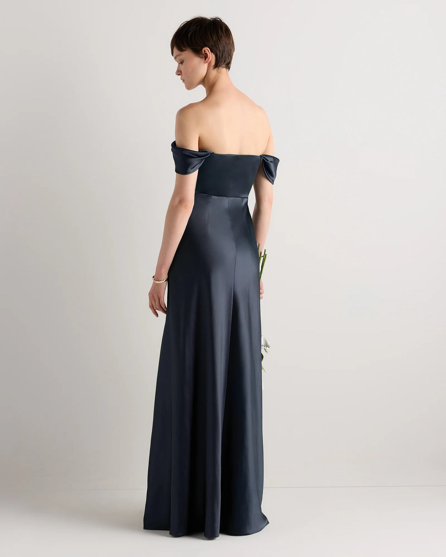 Aurora Stretch Satin Convertible Dress - 0 / Garden Sage Green