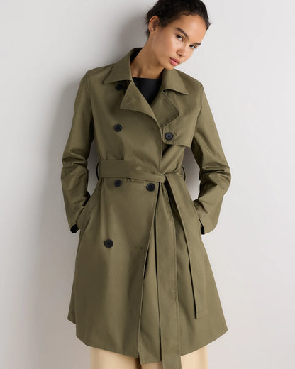 Comfort Stretch Trench Coat - XS / Navy