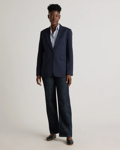 Italian Wool Long Blazer - XS / Sahara Camel