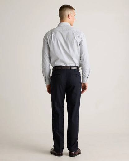 Organic Cotton Oxford Non-Iron Dress Shirt - S / Bold Black