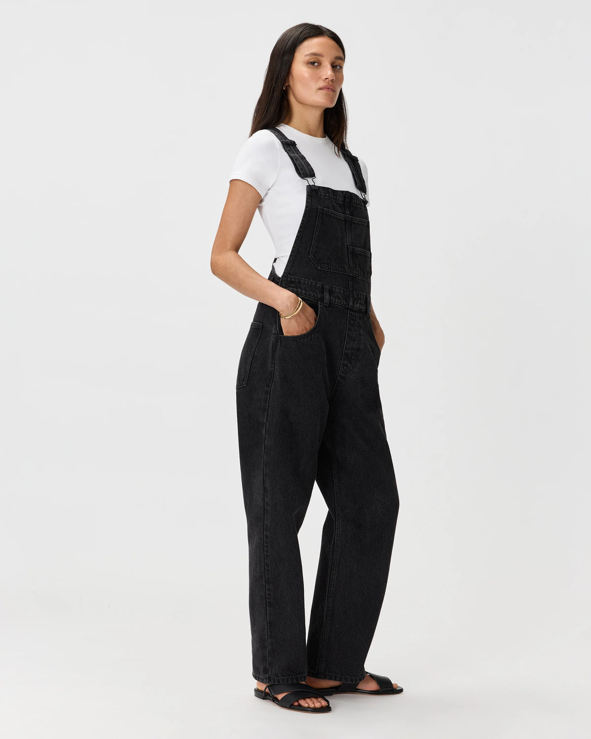 100% Organic Denim Overalls - XS / Mascara Black