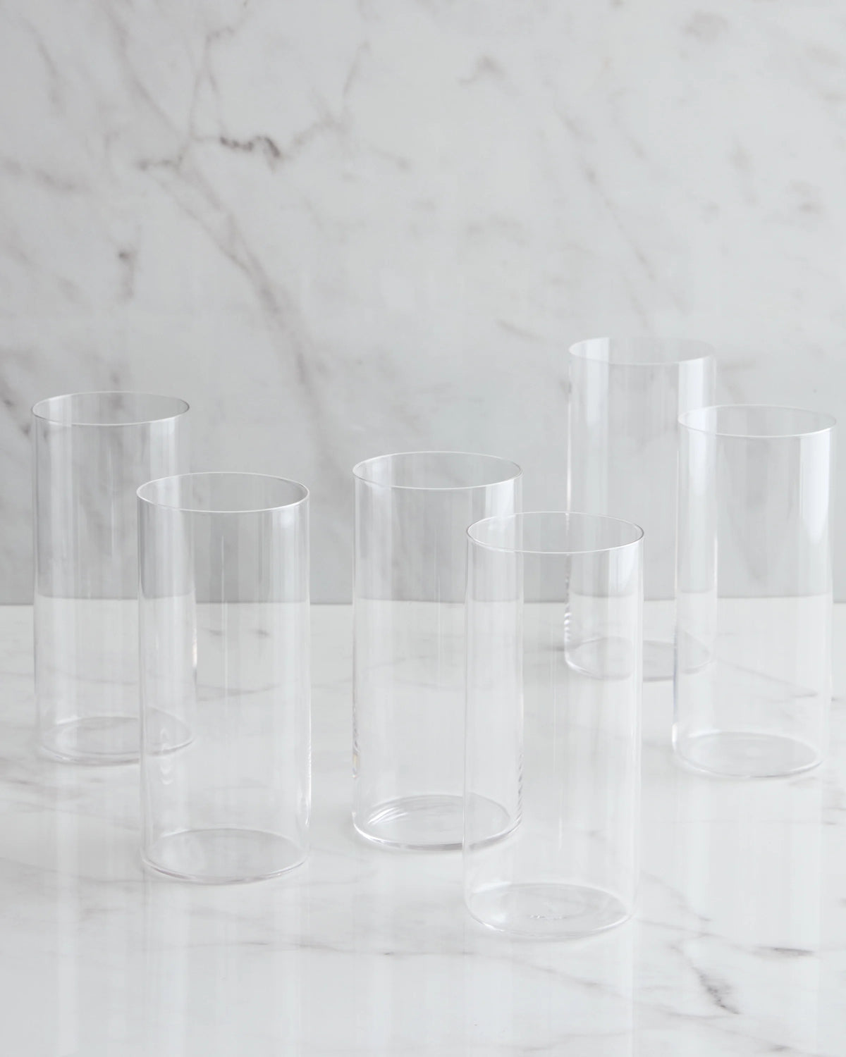 Essential Crystal Tall Drinking Glasses, Set of 6 - One Size / No Color