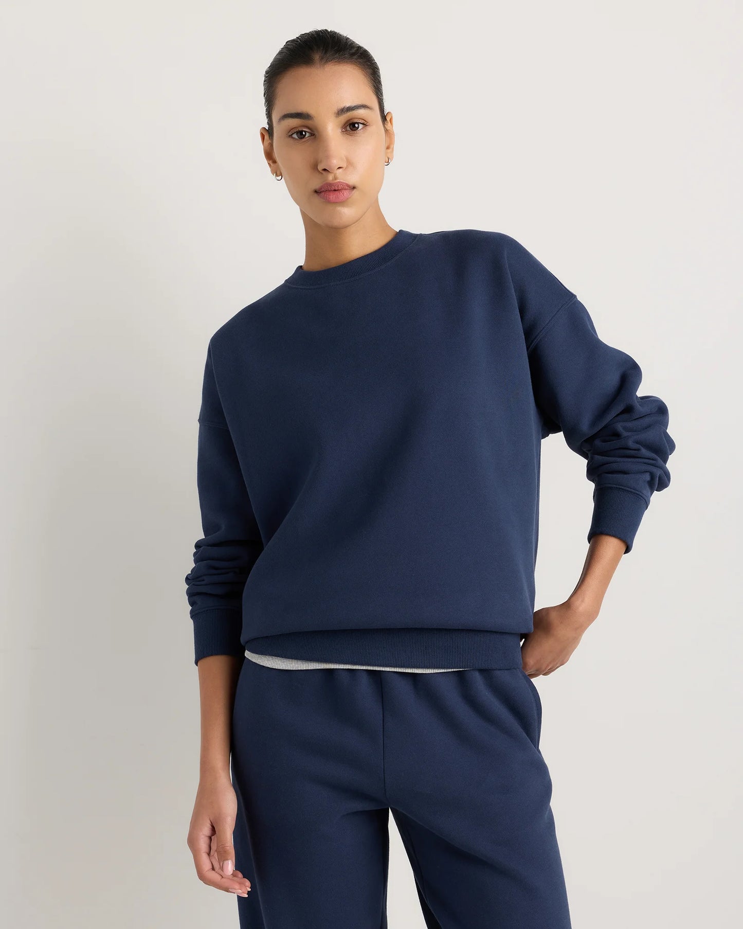 Everyday Fleece Crew - XS / Coastal Sage