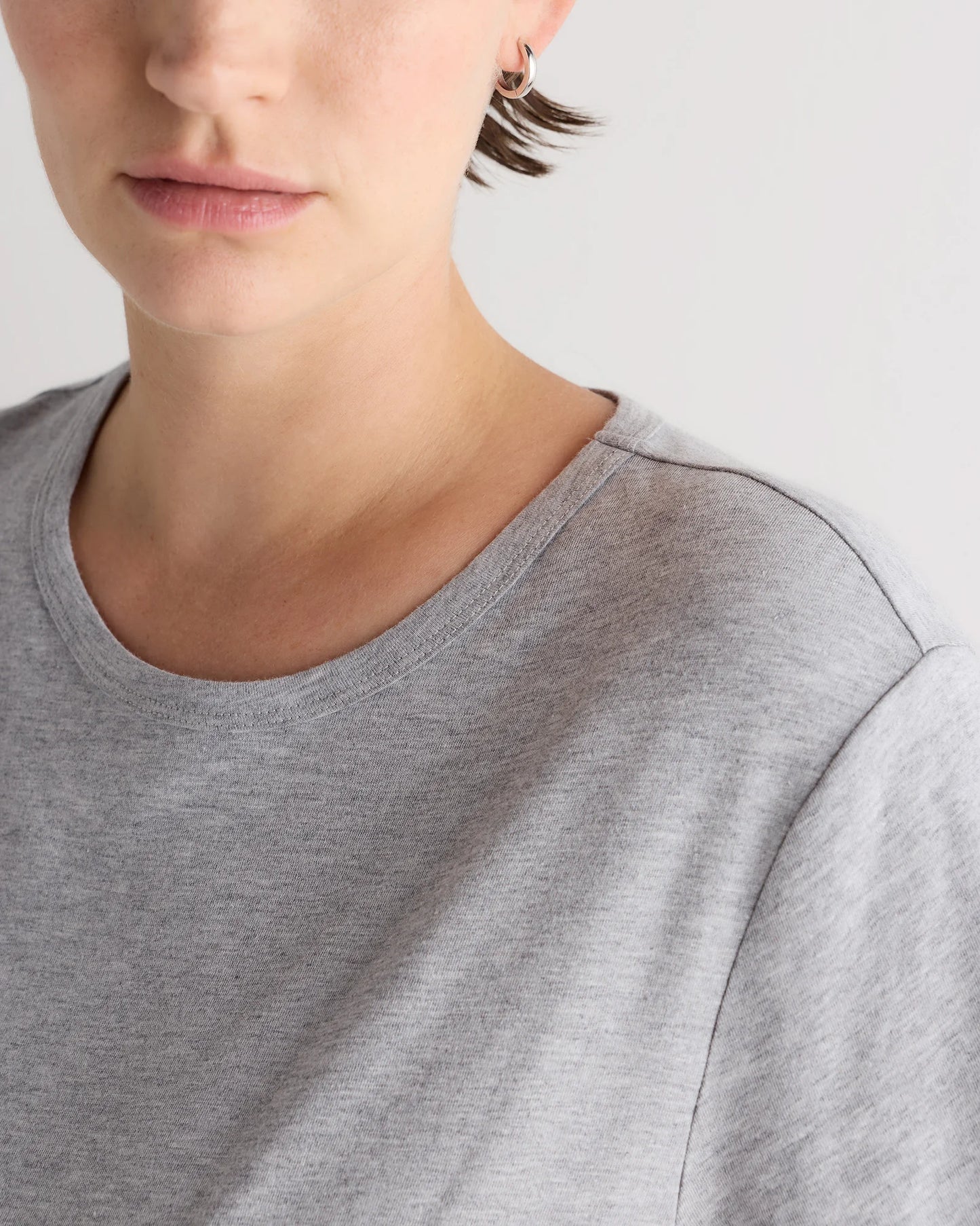 Cotton Modal Maternity Crew Neck Tee (2-pack) - XS / Black/Redwood Brown