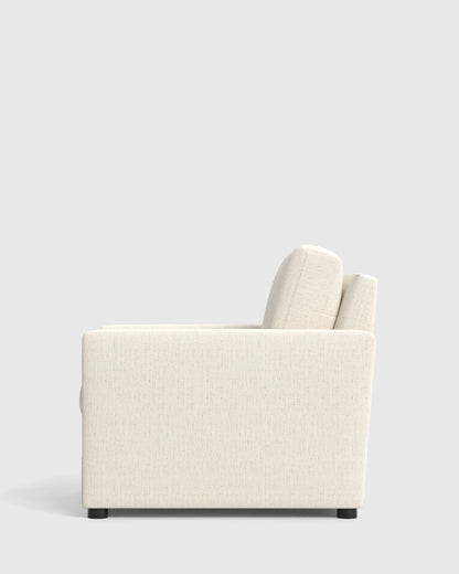 Brennan Accent Chair in Performance Chenille Linen Blend - One Size / Sorrell