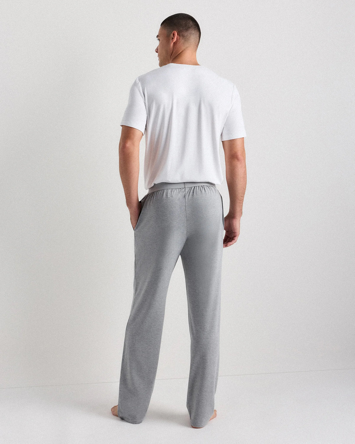 Bamboo Jersey Relaxed Lounge Pants - S / Black