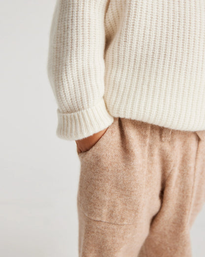Washable Cashmere Jogger - 2T / Oatmeal