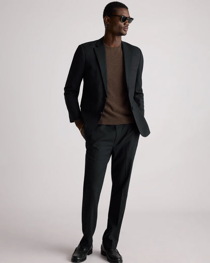 Stretch Wool Blazer - S / Grey Melange