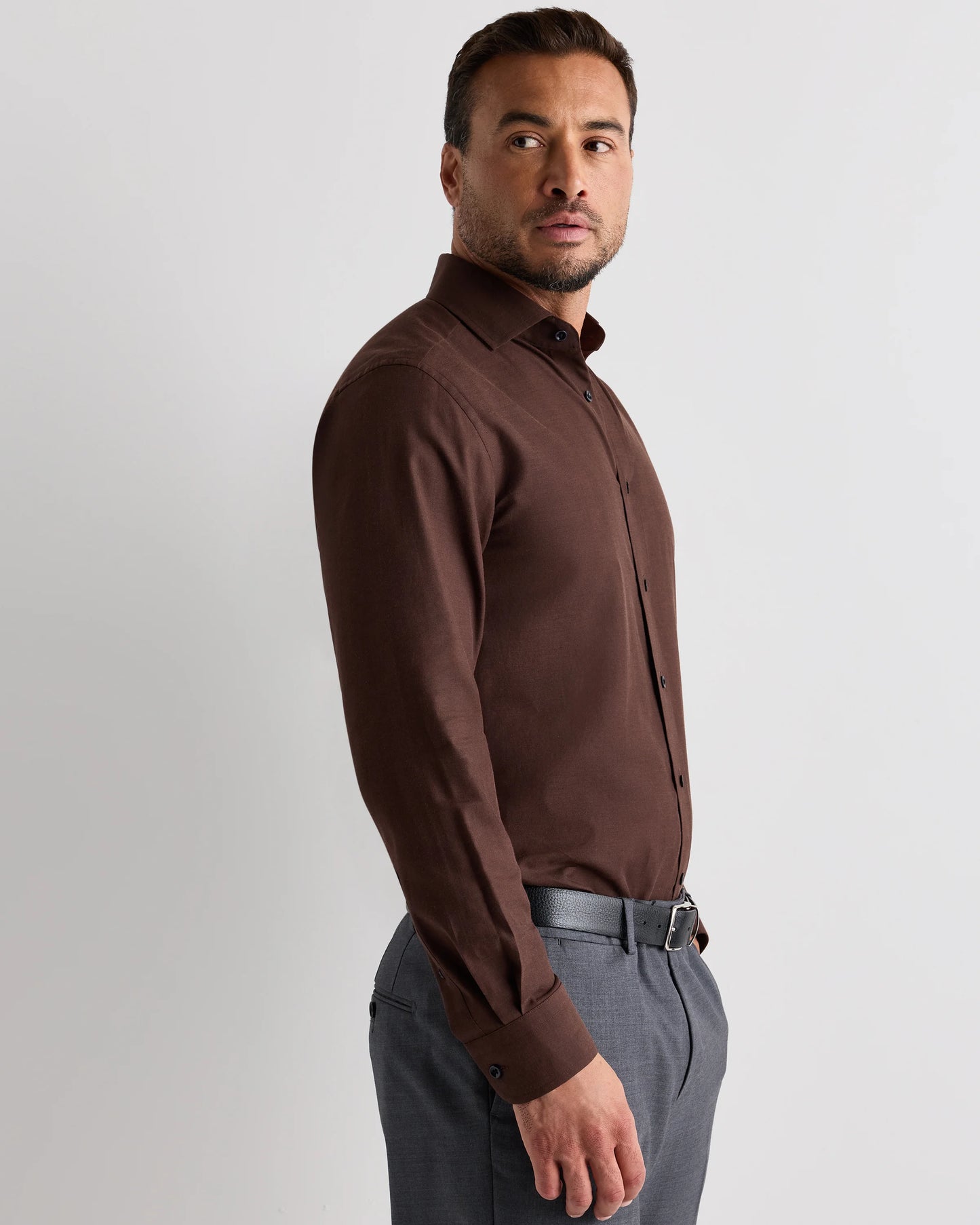 Organic Cotton Cashmere Dress Shirt - XS / Pale Blue