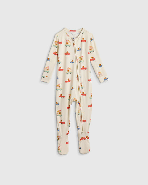 Bamboo Footie Pajama - 0-3M / Ice Cream Bears