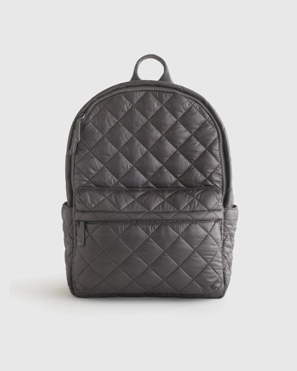 Transit Quilted Commuter Backpack - One Size / Taupe Brown