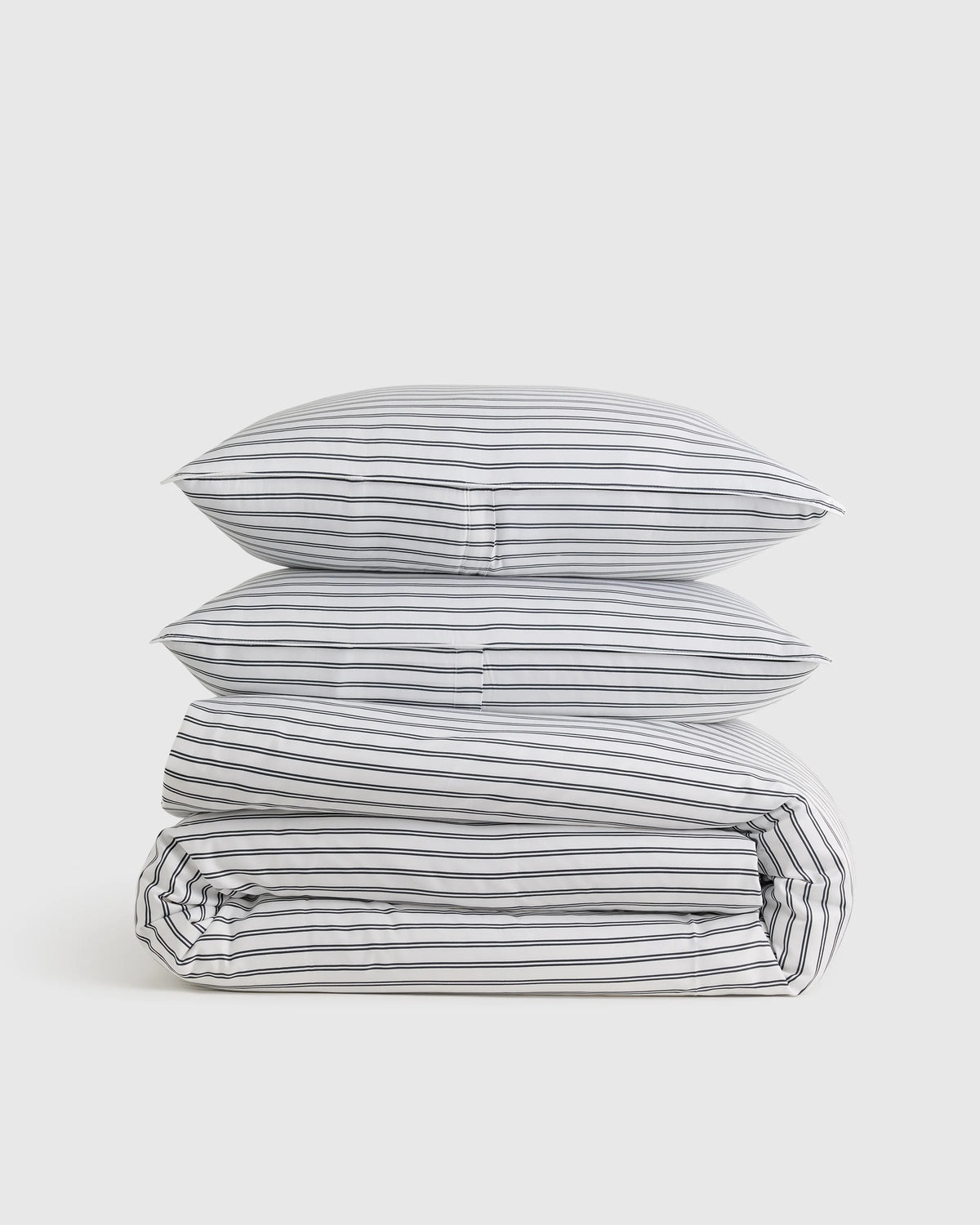 Bamboo Stripe Duvet Cover Set - Twin / Double Stripe Espresso