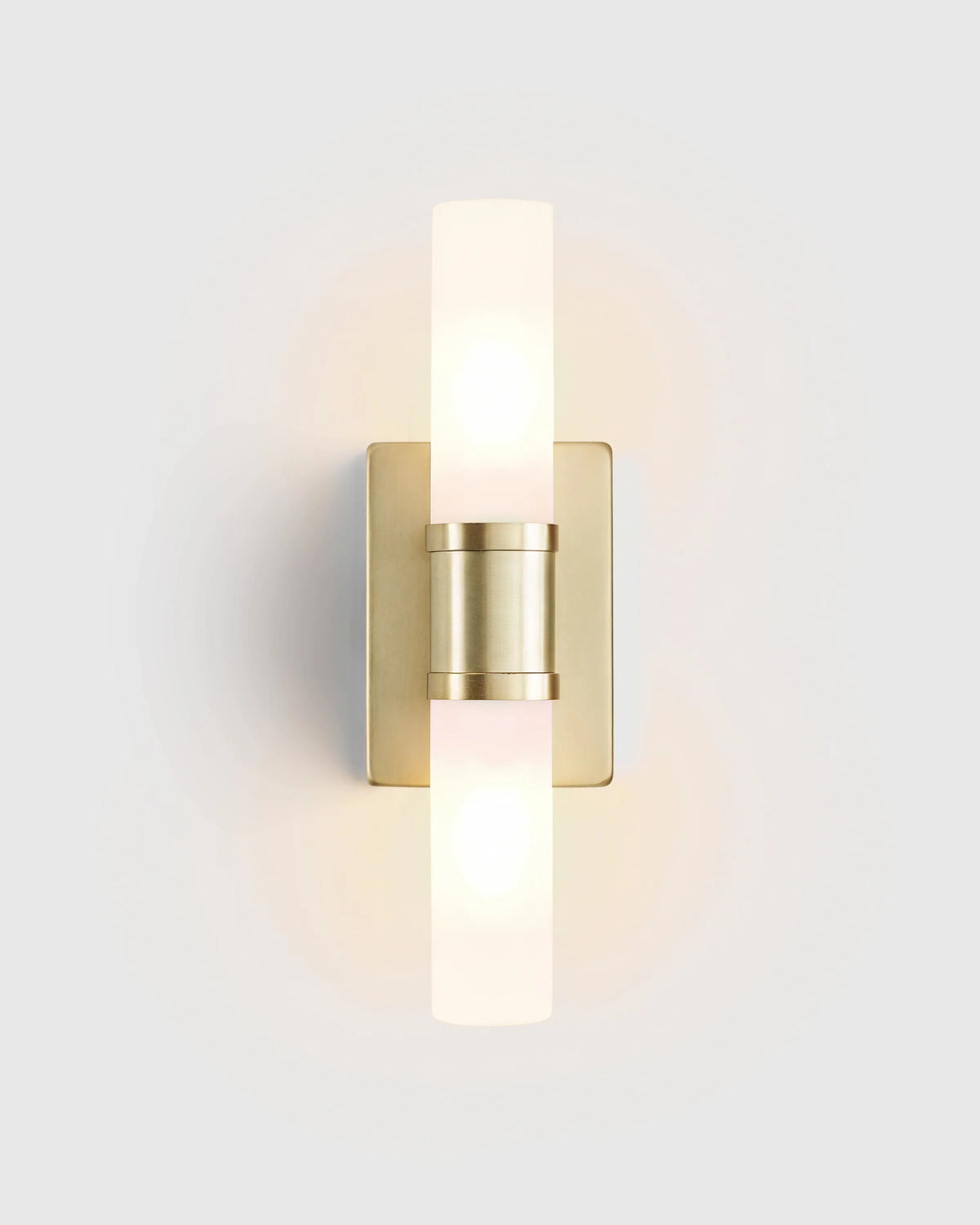 Cuff Glass Vanity Sconce - 16" / Brass