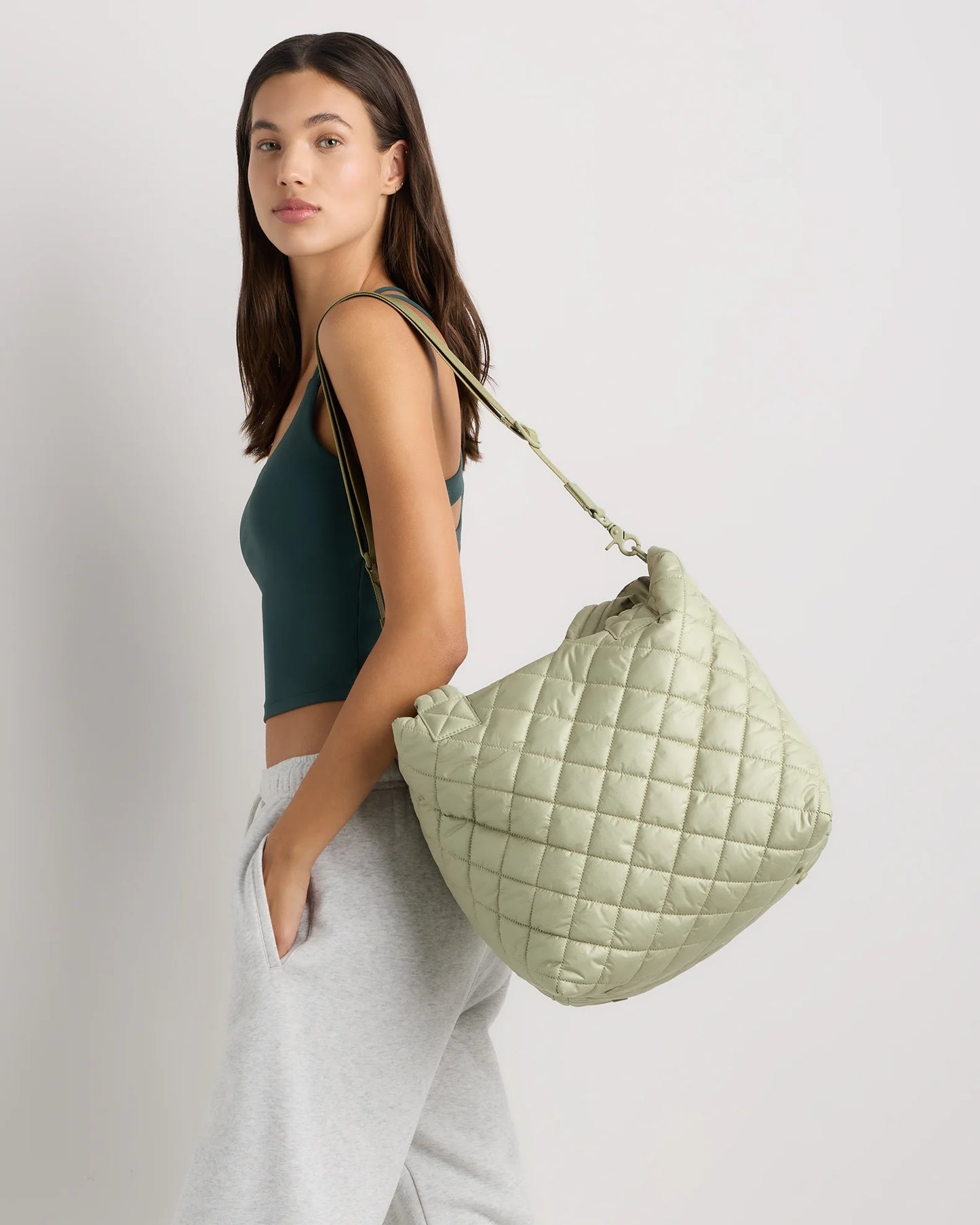 Transit Quilted Carry-All Tote - One Size / Porcelain Blue