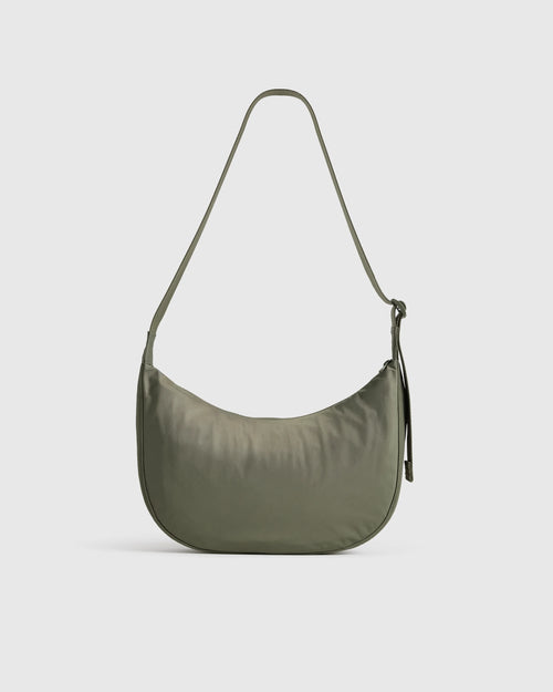 Revive Nylon Crescent Shoulder Bag - One Size / Olive