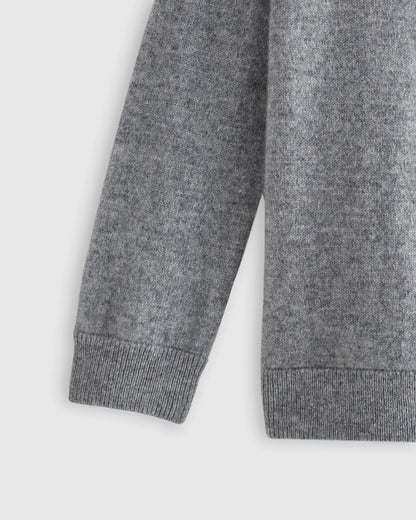 Washable Cashmere Cardigan - 6 / Heather Grey