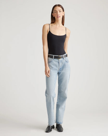 Second Skin Scoop Neck Cami Bodysuit - XS / Black
