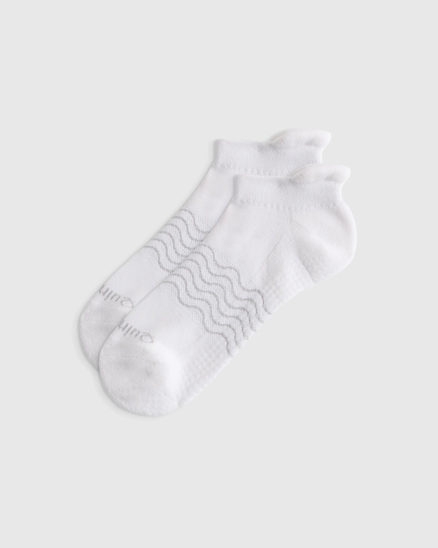 Everyday Cotton Pilates Gripper Ankle Socks (4-pack) - S / White