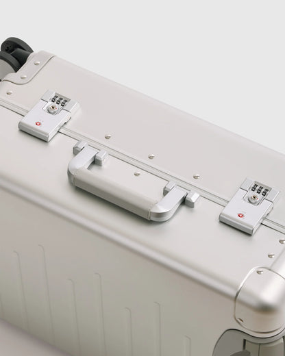 Aluminum Carry-On Suitcase - One Size / Black