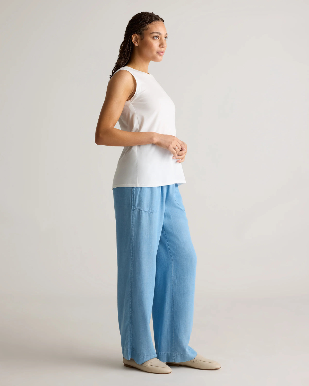 Cotton Modal Muscle Tank - XS / White