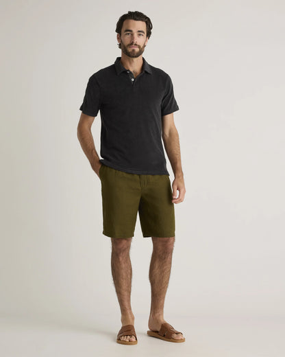 100% Organic Cotton Terry Towel Polo - S / Charcoal
