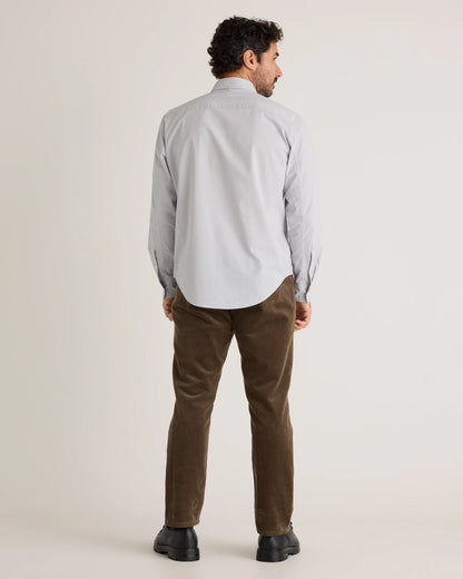 Organic Cotton Stretch Poplin Shirt - S / Grey Gingham