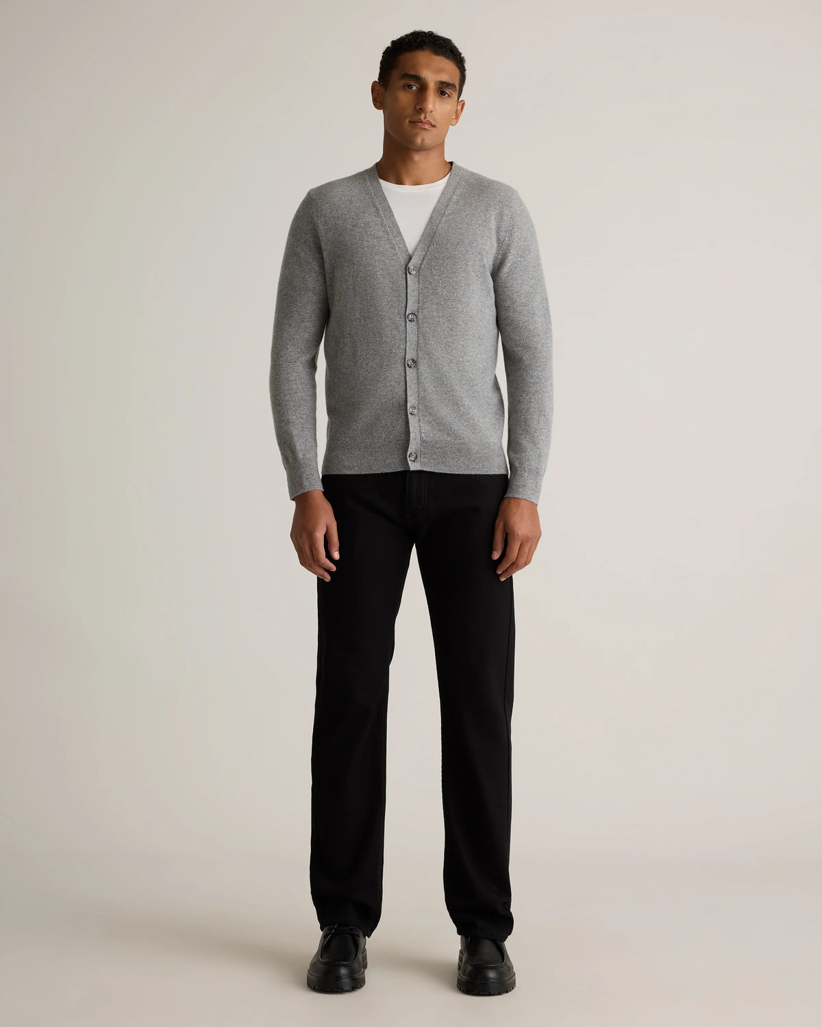Mongolian Cashmere Cardigan Sweater - S / True Navy