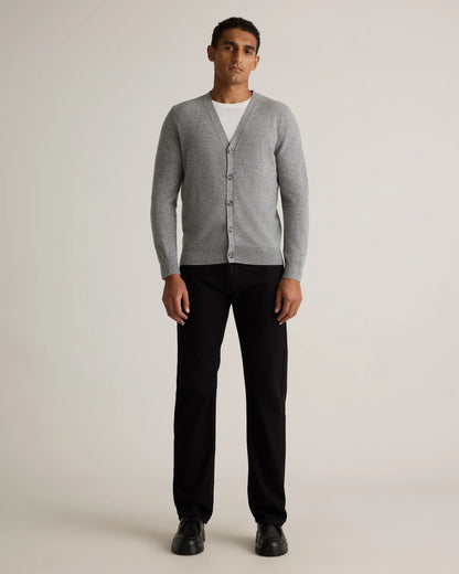 Mongolian Cashmere Cardigan Sweater - S / True Navy