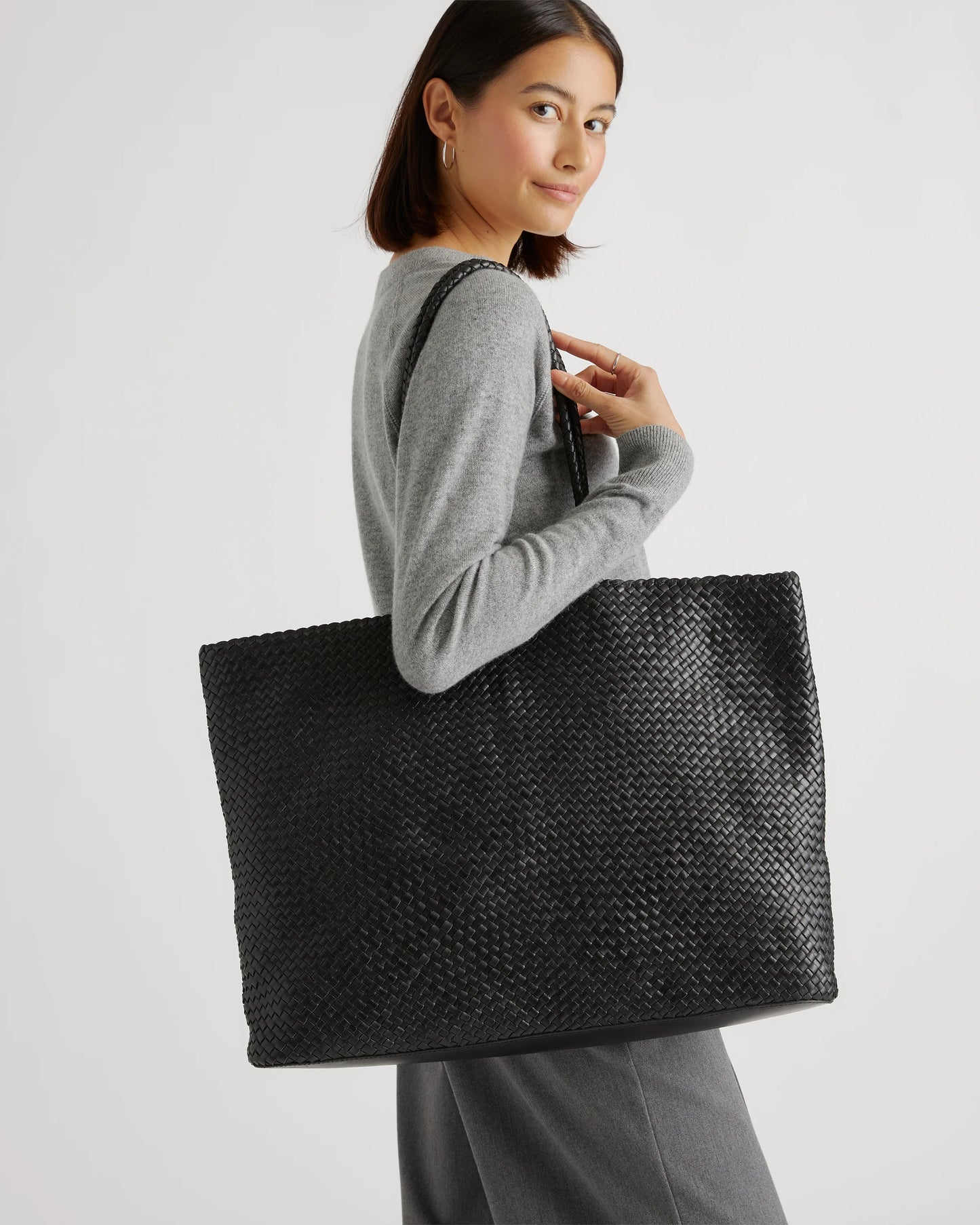 Siena Handwoven Tote - One Size / Taupe